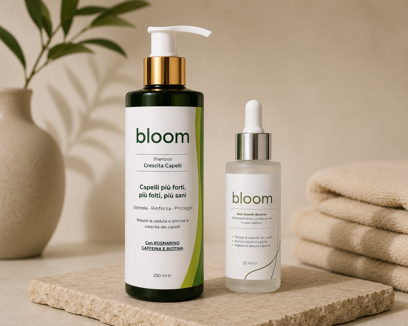 Bloom Kit Crescita Completo — Siero + Shampoo